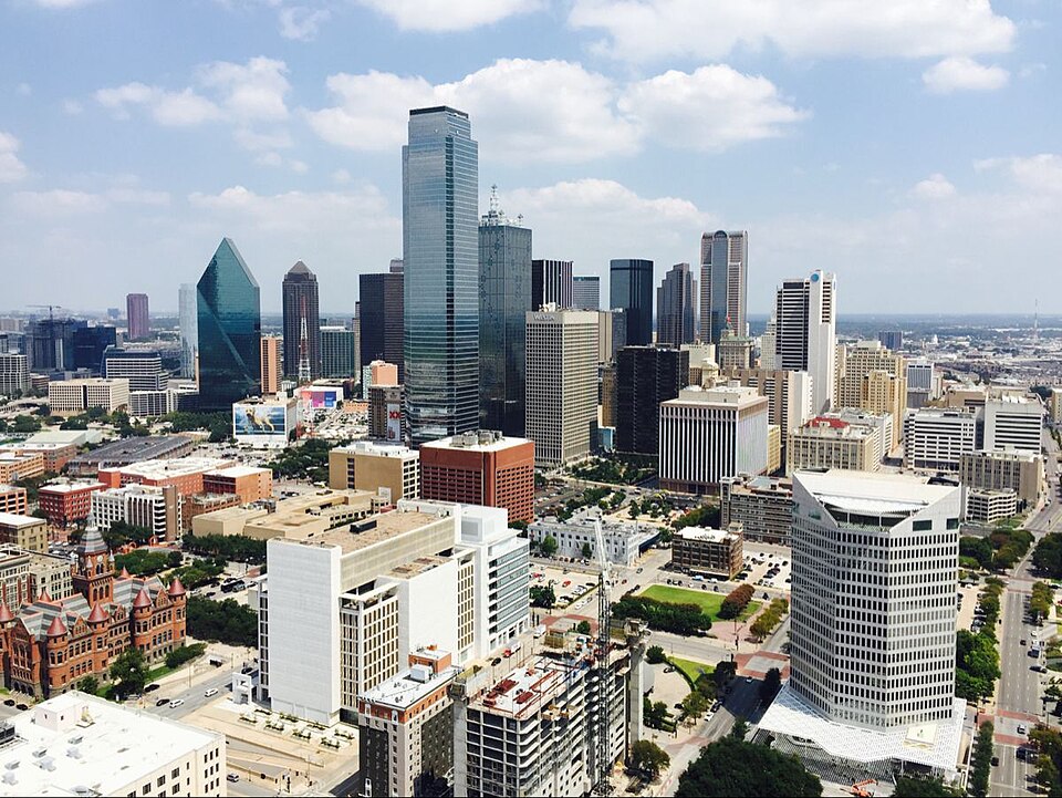 The Dallas skyline