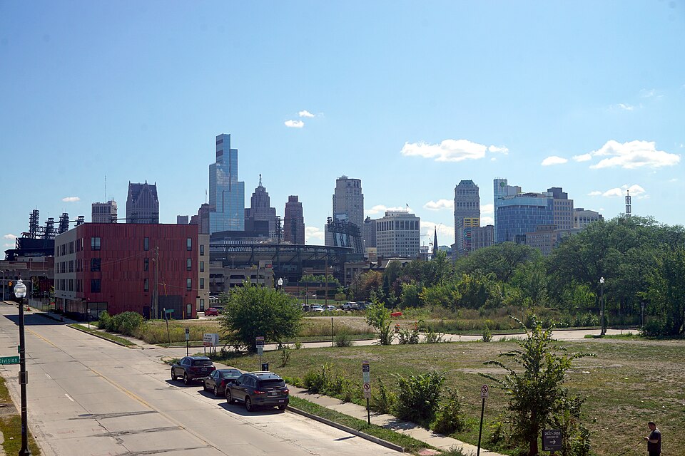 The Detroit skyline
