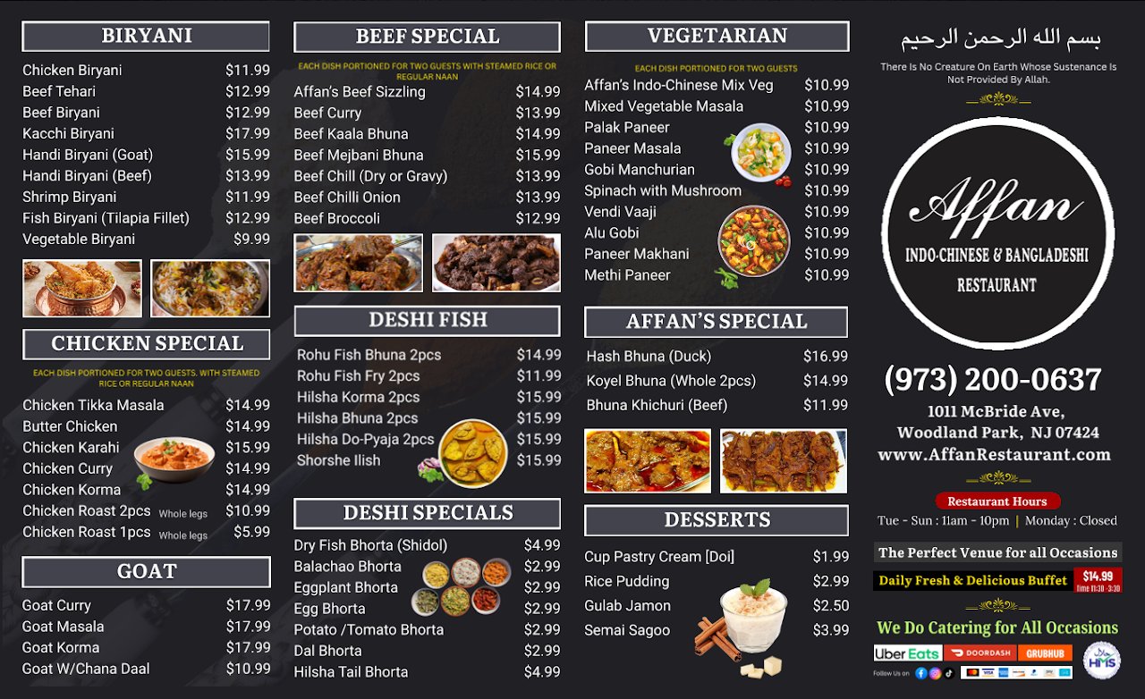 Affan Indo-Chinese & Bangladeshi Restaurant