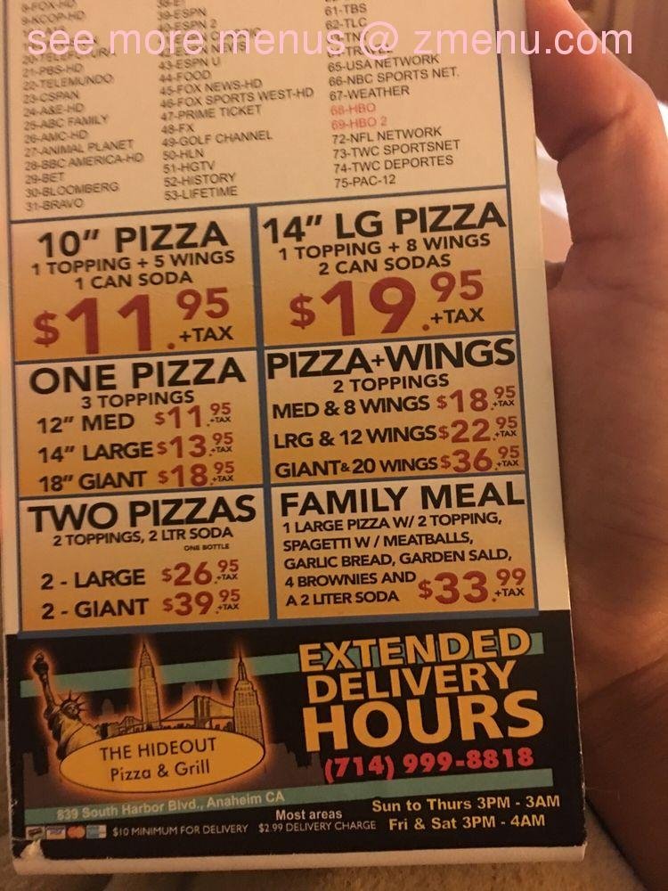 Hideout Pizza & Grill — Websearch photo