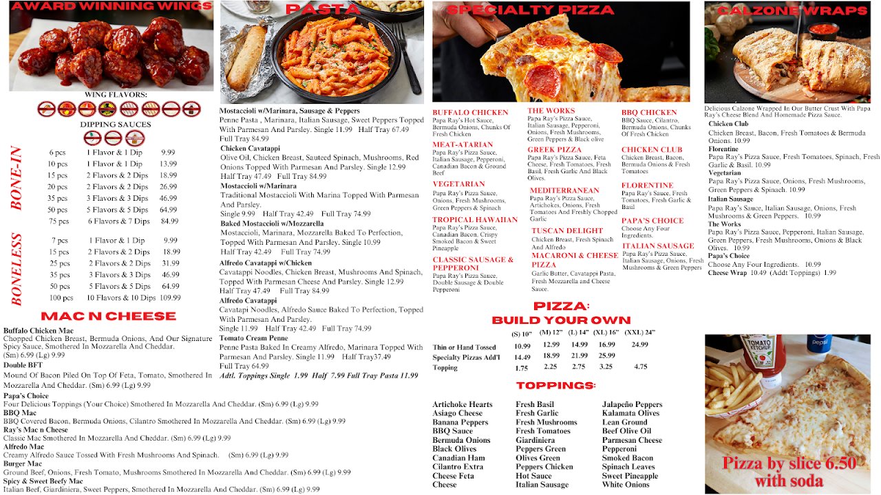Papa Ray's Pizza & Wings
