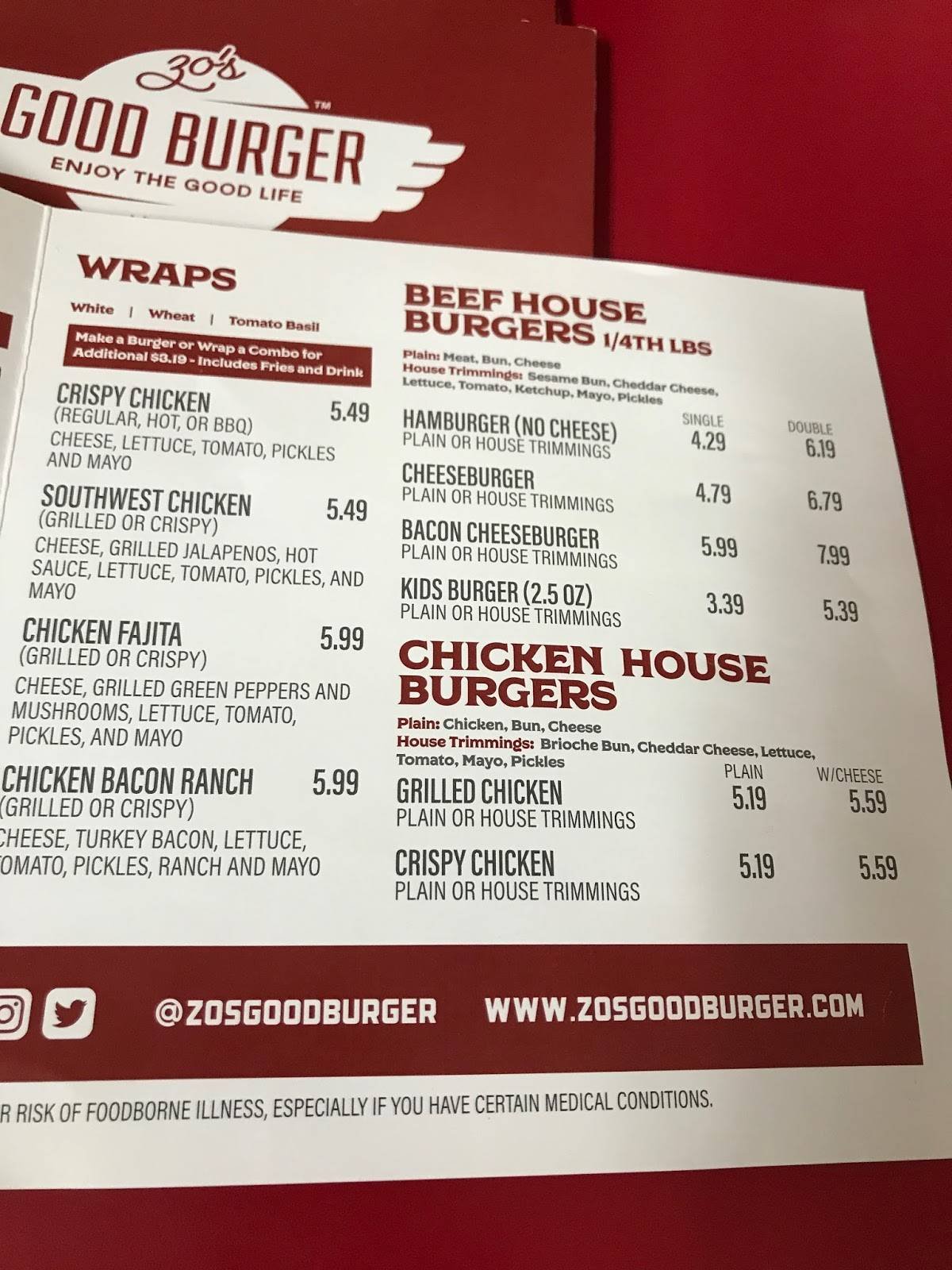 Zo's Good Burger — Websearch photo