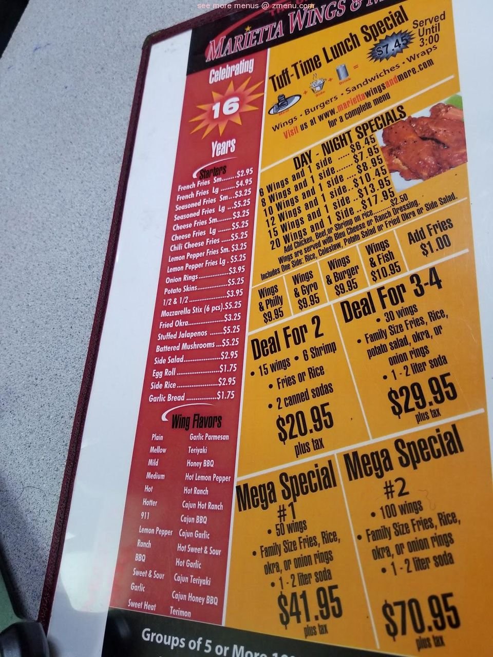 Marietta Wings & More — Websearch photo