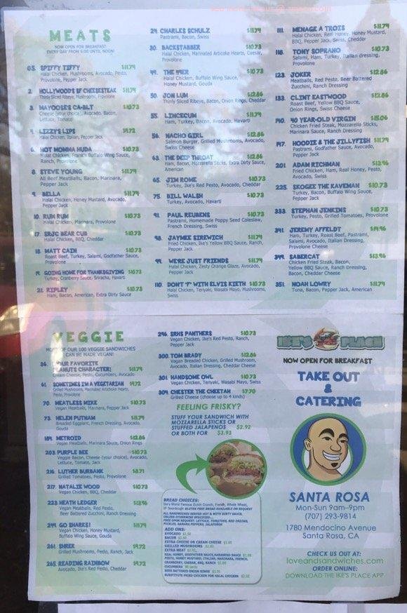 Ike's Love & Sandwiches - Santa Rosa — Websearch photo